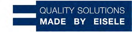 2 Quality solutions - Made by EISELE EISELE IS QUALITY MADE IN GERMANY Over 30 patents, more than 8,000 standard articles, and 2,000 customized solutions impressively underline our top quality