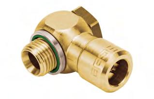 Plug connectors with release sleeve and 2 seals For applications with highest tightness up to 348 psi (24 bar); partially up to 1450 psi (100 bar) 31 Elbow screw-in connector, lockable - Whitworth
