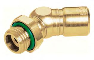 Plug connectors with release sleeve and 2 seals 32 For applications with highest tightness up to 348 psi (24 bar); partially up to 1450 psi (100 bar) Elbow screw-in connector 45, swiveling 2400 -