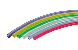 Plastic tubes 84 Eisele ProWeld, PU, PA, PTFE, FEP, PFA Plastic tube Eisele Hydro, translucent - Made of polyether-polyurethane (PU-H) - Color transparent: natural, red, blue - External calibration;