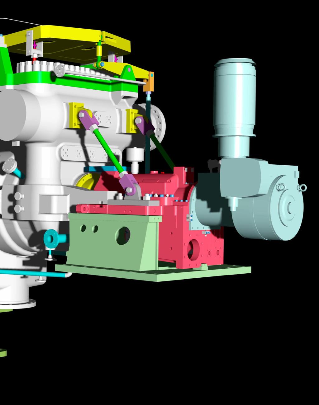 Bar/CAM Lift Valves Large multi-valve steam turbines utilize a bar/cam operated control valve for high efficiency and accurate control of flow and speed Steam End Design A wide selection of