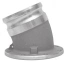 flange Aluminum 00DLTAL coupler at a ½ angle from a round tank truck flange Adapters and