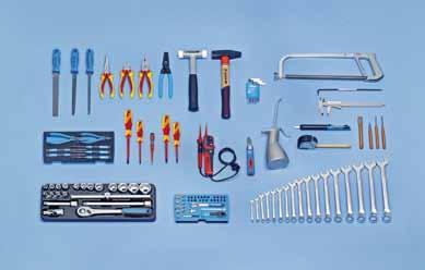 VDE Assortments S 1023 ool assortment for Mechanical Engineers 120 pieces ractical entry-level toolset he range includes mechanical and electrical engineering tools Suitable to fit in GEDORE tool