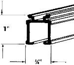 ARCHITECTURAL TRACK - BATON DRAW ITEM # DESCRIPTION QUANTITY QUANTITY PRICE BATON DRAW TRACK AND PARTS 75-800-1 Curtain Track - 16' - white 16 ft 1.55 ft 2.20 ft 3/4" x 1" 320 ft 1.