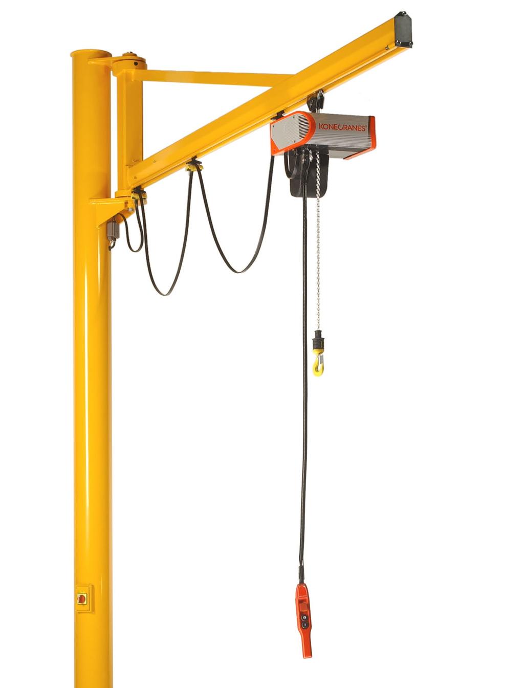 JIB CRANES FOR A CHANGING WORK ENVIRONMENT Jib cranes are a cost-effective method of handling loads of up to 2,000 kg.