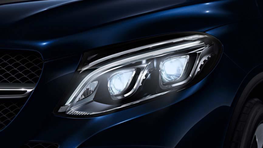 Innovation: Active LED High Performance Headlamps Standard for all models Pioneered by Mercedes-Benz, active full-led headlamps generate light