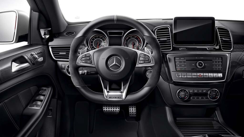 GLE 63 S 4MATIC Coupe Interior Design AMG Exclusive Nappa Leather Upholstery AMG crest embossed on the head