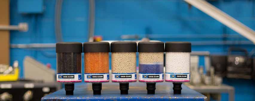 BREATHERS Customized Desiccant Customized desiccant breathers offer several alternative or secondary agent media options that can be mixed to meet specific environmental and chemical needs.