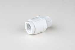 Mount Size Connection Port/Size PVC Female to Female Threaded Adapter 1" female NPT 1" Male NPT Standard Disposable (DC- 2, DC-3, DC-4), VentGuard