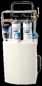maximum saturation Dual-stage filtration with multiple micron ratings available 12 hose assemblies with various quick connect options Various flow rates and power supply