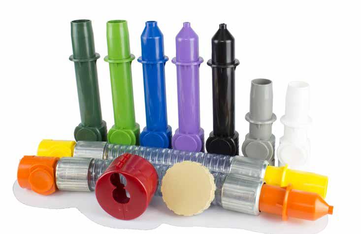 FLUID HANDLING ACCESSORIES The pump, pump cap, and color-coding ring allow for even more