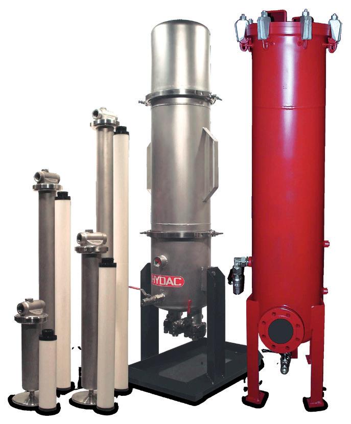through high quality standards, defined filtration rates and high separation values Compact housing with