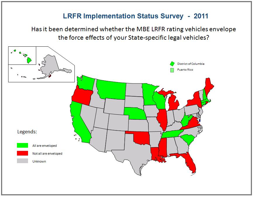 Data by 10/05/2011 FHWA LRFR Implementation