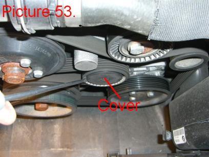 It is the pulley that is located between the water pump and the alternator pulley.
