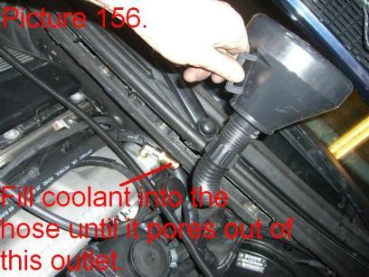 Step 23: Fill the coolant system for the intercooler.