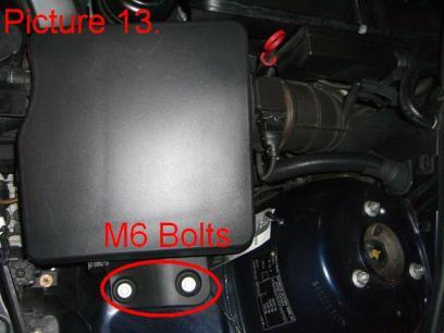 Step 2:Remove factory air filter box, mass air sensor (MAS/MAF/HFM) and rubber