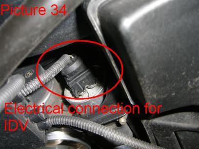 This is for the throttle body (Pic.33), idle control valve (Pic.34), and DISA manifold valve (Pic.