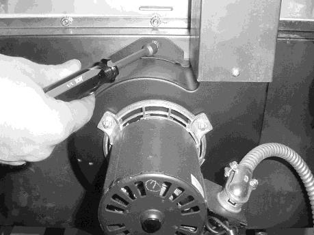 2-16. BLOWER MOTOR REPLACEMENT (Continued) 8. Using 3/8 inch nut driver, remove nuts securing blower to the unit. Figure 2-48. Pull blower from unit. Figure 2-48 9.