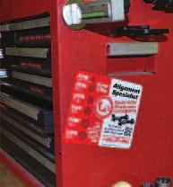 EZ CAM EZ SIZER MAGNET This magnet sticks on the installer s tool box, out of the