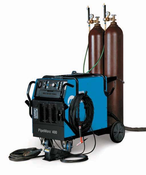 PipeWorx Welding System Typical System with Remote Feeder See page for systems 1 8 7 9 10 PipeWorx Power Source Control Panel with Door Open 1.