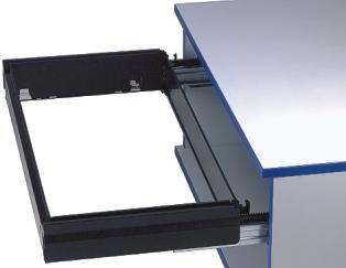 At the end of the production, the filing frame will be mounted without tools.