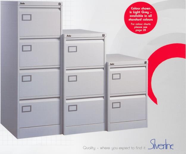 OTHER COLOURS SEE PAGE 13 1 100% DRAWER EXTENSION 40 KG PER DRAWER A4 CABINETS AVAILABLE TO ORDER AT THE SAME PRICE.