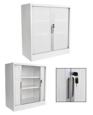 6 OF 6 5 5 TAMQS Impact Cupboard White Doors Low Tambour Door Cam lock Complete accessibility of storage space Complimented with adjustable