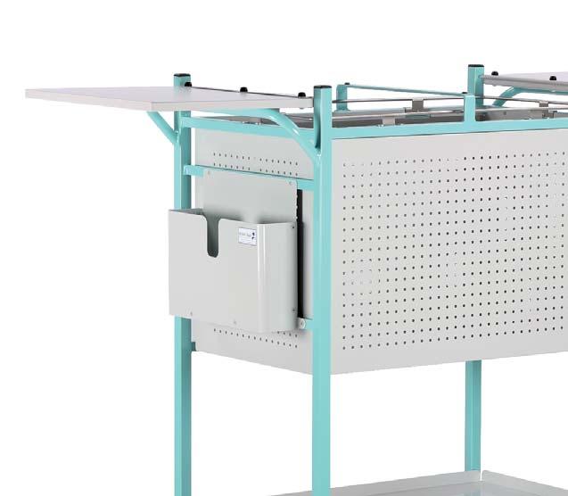 Medicals Record Trolleys - Medium Suitable for use with our popular filing pockets (order separately) Available with Open sides, lower shelf and work fl ap Locking top and lower shelf Locking