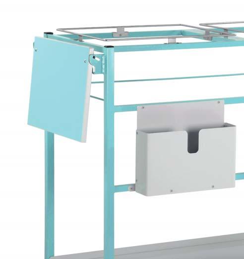 Medicals Record Trolleys - Large Suitable for use with our popular filing pockets (order separately) Available with Open sides, lower shelf and work fl aps Locking top and lower shelf Locking top and
