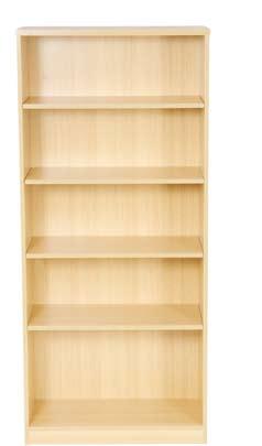 shelves Bookcase with 4 shelves Desk high open fronted quadrant