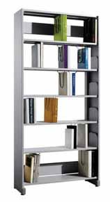 27 Library Shelving BD1B198 PT Double-sided, 1 bay