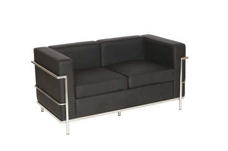 STYLISH SEATING Tub Chairs TUB001-1 TUB chair in Black faux leather Seat height 450mm