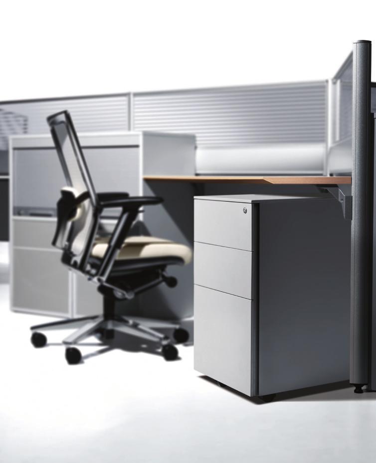 16 17 03 PEDESTAS THE PERFECT FIT Available as fixed or mobile units, Eurosteel Pedestals provide singular flexibility, making it a useful storage addition to any working environment.
