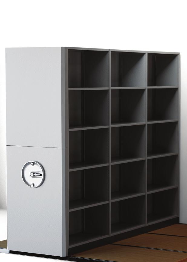24 25 SHEVING PUSH THE BOUNDARIES Strong and elegant, Eurosteel Shelving creates an exciting look for any high density storage space, keeping your documents or books