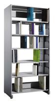 W 930 D 520 BS1B198 PT Single sided, 1 bay library shelving