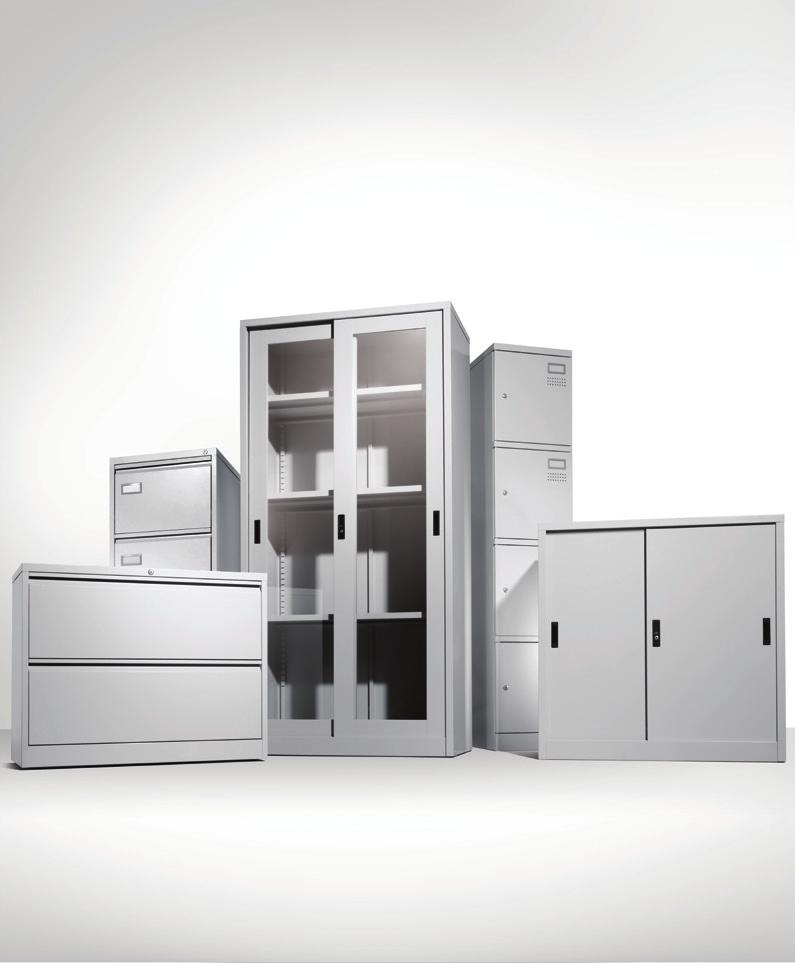 FUNCTIONAITY AND CUTTING EDGE DESIGN MEETS WITH EUROSTEE Suitable for every working environment, Eurosteel offers storage solutions that accommodate various filing and storage needs.