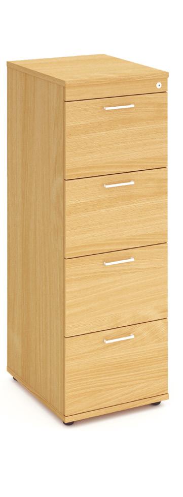 Solid box drawer construction, fits foolscap filing and fitted with an anti tilt locking