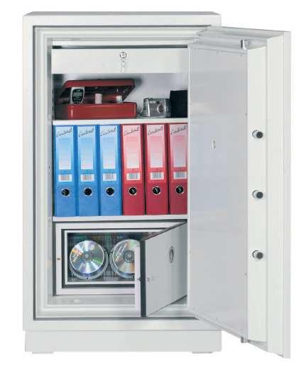 Phoenix - DS2500E Series - Data Combi FOUR SAFES IN ONE this safe provides fire protection for paper documents, computer diskettes, tapes and all forms of data storage and security for cash and