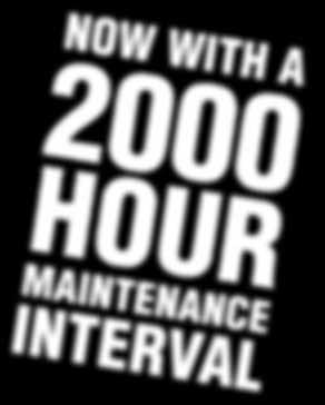 Low Operating Costs Easier access to components and the longest maintenance interval in the industry keep costs down and help customers better align maintenance schedules.