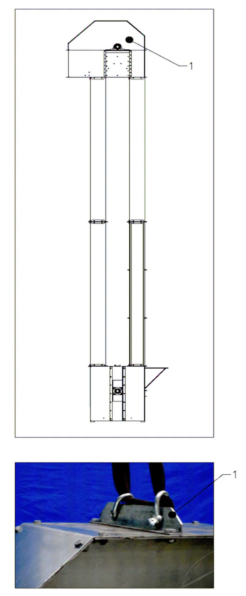Page 7 of 22 1. The upper section of the elevator (head) is fitted with bolts. Positioning of the machine The elevator must be positioned vertically with maximum lateral deviation of ± 6 mm.