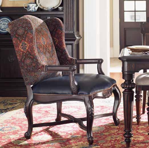 548-880-01 Chester Carved Side Chair 22W x 25.25D x 41H in.