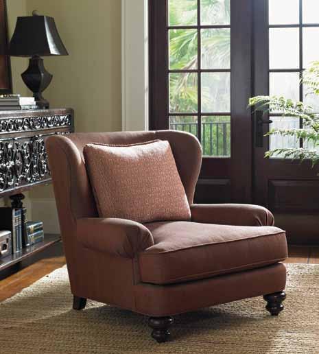 Leather Chair 35W x 37D x 34.5H in.