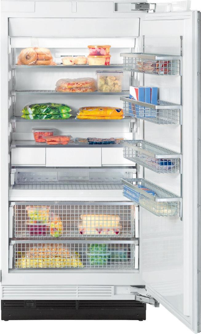 SPECIFICATIONS Features: MasterCool controls ClearView lighting system Drop and Lock Shelves SmartFresh storage drawers FullView storage drawers Ice maker RemoteVision capable Acoustic door and