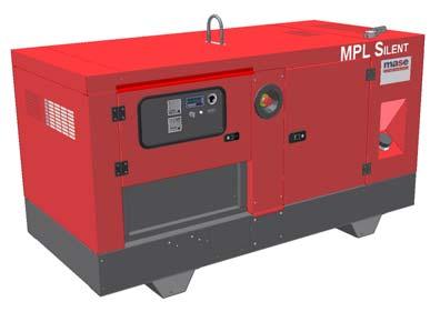 MPL series S MPL 15S max. power 13,1 kva Standard version MPL 22S max. power 22 kva 200 lt. Fuel tank with retention bund and fork lift channels Site tow MPL 15S MPL 22S a.c. output 400 V stand-by (1) 13,1 kva 22 kva 50 Hz.