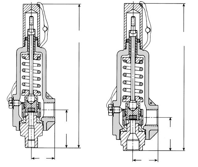 Specifications Series 800 Threaded Connections (NPT), USCS (U.S. Customary System) Units C Approx.