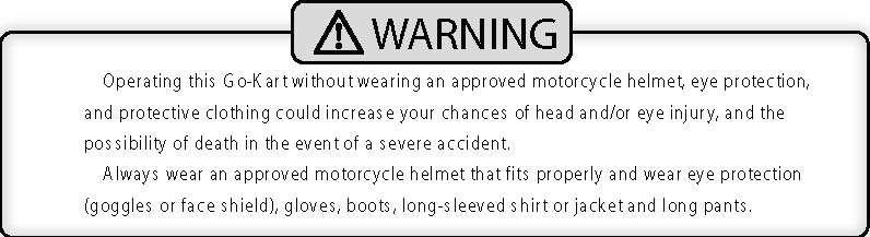 Additional Driving Gear In addition to a helmet and eye protection, we also recommend: Sturdy off-road motorcycle boots to help protect your feet, ankles, and lower legs.