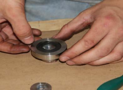 Upon inspection the seal should be secured and concentric in the sealing disc groove (Figure 4.1 & 4.2). For seals with etch, install with etch facing up, toward (against) sealing disc.