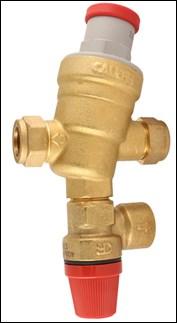 Supplied without Vacuum Breakers Pressure control combined pressure reducing valve and expansion relief valve, copper by copper compression ends. DZR alloy body.