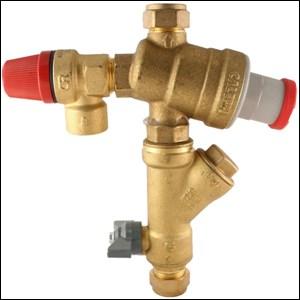 block 400kPa 533D6-22 22mm Double block 600kPa TRIBLOCK Pressure control - combined pressure reducing valve, expansion relief valve and integral ball-cock, copper