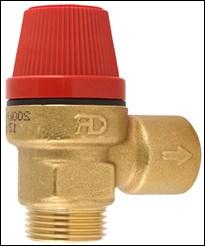 CALFIX Replacement valve with expansion relief valve for where flat faced couplings and unions are used with fibre washers. 3/4" BSP Supplied without Vacuum Breakers.